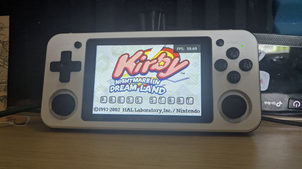 Kirby - Nightmare in Dreamland on my RG351P